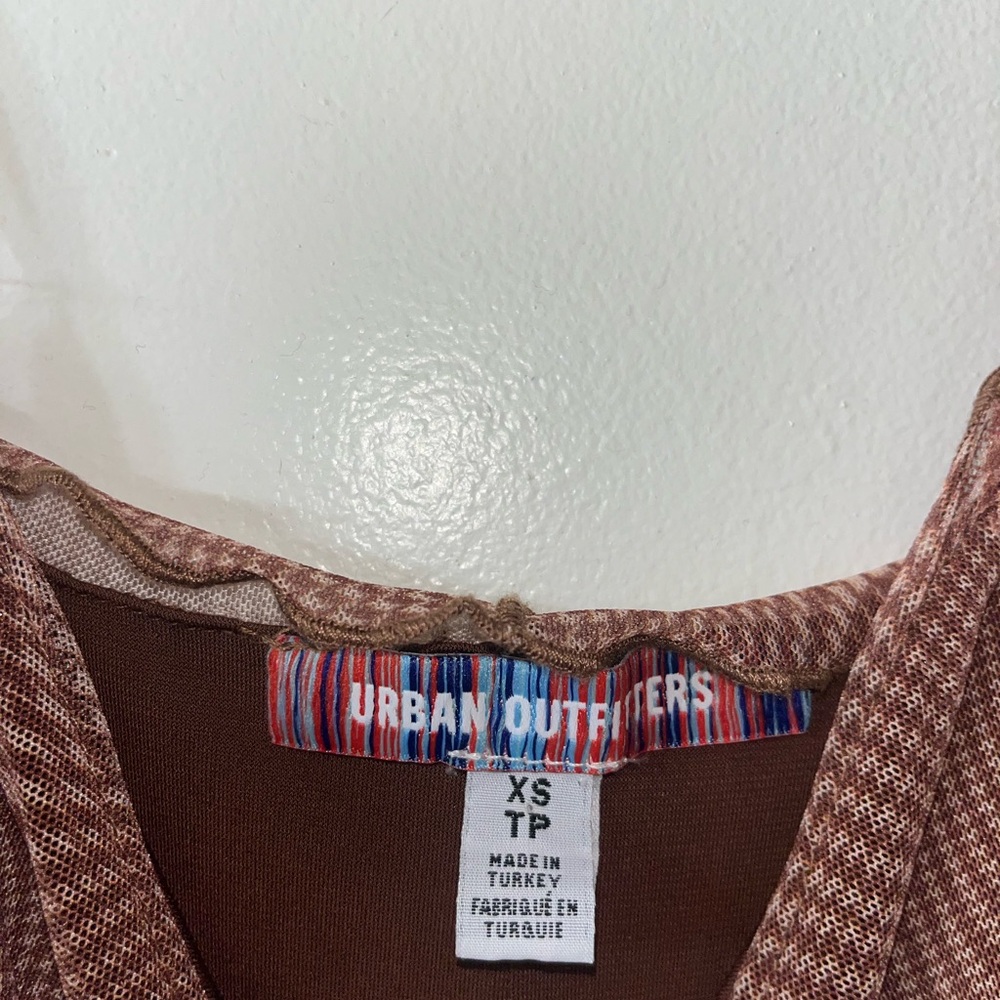 Urban Outfitters two toned brown mini dress.